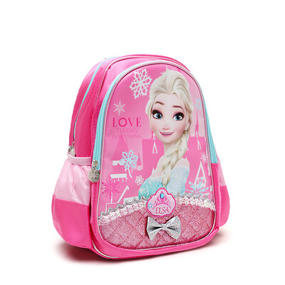 

Disney DISNEY Elementary School Girls 1 - 4 Year Shoulder Reduced Notebook Ice and Snow Romance Cartoon Children's Bag 20307 Rose