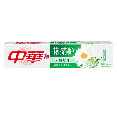 

Chinese ZHONGHUA flowers Qingqing Qing lily toothpaste 180g