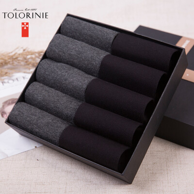 

[Jingdong supermarket] TOLORINIE casual men's socks combed cotton business socks summer cotton socks breathable thin section of the state socks [10 double] K7495D0811 deep linen