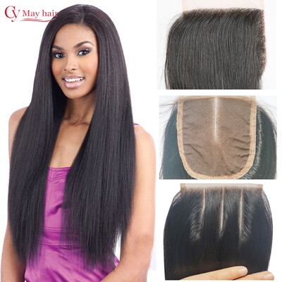 

Brazilian Straight Closure Bleached Knots Brazilian Lace Closure Straight Hair Closure Piece Free Middle 3 Part Top Lace Closure