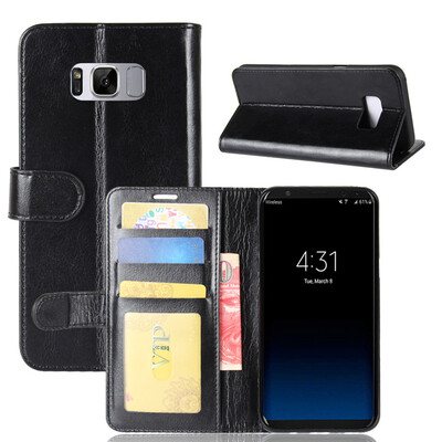 

GANGXUN Samsung Galaxy S8 Plus Case High Quality PU Leather Flip Cover Kickstand Wallet Cover for Samsung Galaxy S8 edge