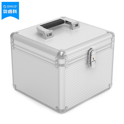 

ORICO BSC35 10pcs Aluminum Handheld Hard Case Protection Box Moistureproof Dustproof Earthquake Protection Box Silver