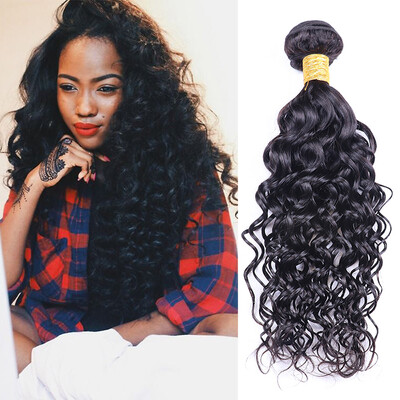 

7A Brazilian Virgin Hair Water Wave 4 Bundles Brazilian Water Wave Wet And Wavy Human Hair Bundles