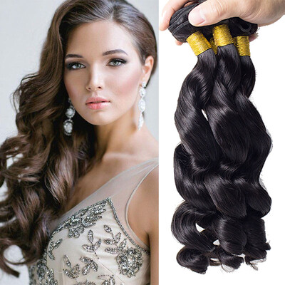 

Top Quality Peruvian Virgin Hair 3 bundles Loose Wave 100 Human Hair Soft Natural Black 9A Peruvian Loose Wave Hair Extension Hair