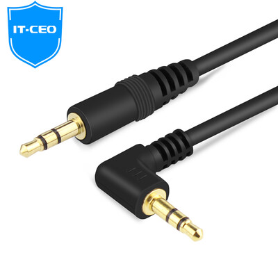 

IT-CEO V08D3-1 car with AUX audio cable 35mm public to female stereo cable support mobile phone Tablet PC Bluetooth speaker straight bend 15 m black