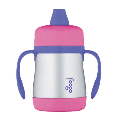 

Jingdong supermarket THERMOS meal magic body high vacuum stainless steel insulation cup 210ml children with handle duckbill cup BS-500 PK3