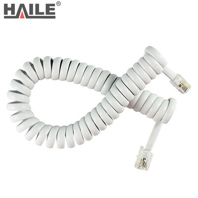 

Хела (Хайло) HT-101-1.8M стационарных телефонный аппарат катушка шнура линия / микрофон / подключение / ручка / весна / 4P4C штекер выпрямление кривой 1,8 метров в длиной белых