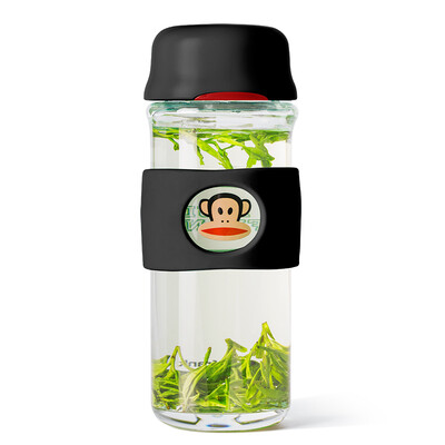 

Monkey Paul Frank Glasses Men & Women Car Cups Business Office Tea Cup Straight Water Cup 380ml Black PFD026