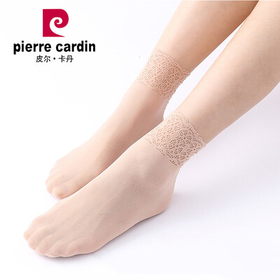 

Jingdong supermarket Pierre Cardin socks female lace socks lace jacquard hollow not off silk sexy female socks 6 pairs of light complex color