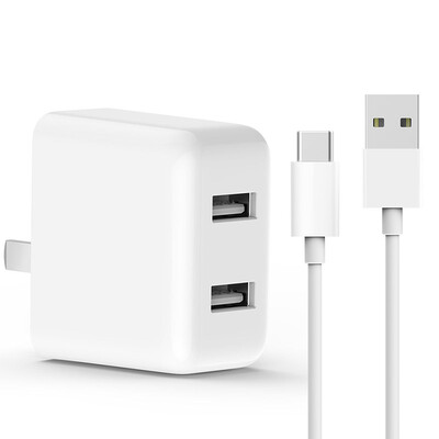 

Xiaomi QC 3.0 Dual USB Charger супер мини складной Smart 2-портовый разъем с адаптером типа C кабель для iPhone letv ZTE Xiaomi