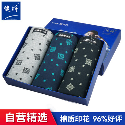 

Jianjiang 3 Pairs Mens Cotton Underwear Comfort Soft Stretch Boxer Brief
