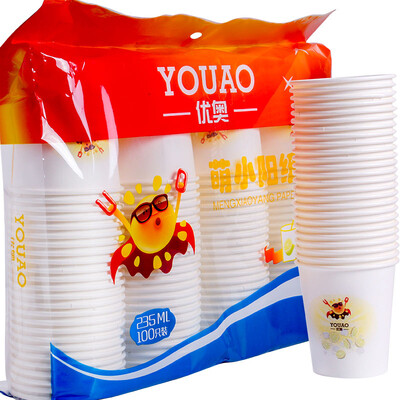 

YOUAO (YOUAO) Meng Xiao Yang series of paper cups disposable cups 235ml 1000 only installed UZB1000