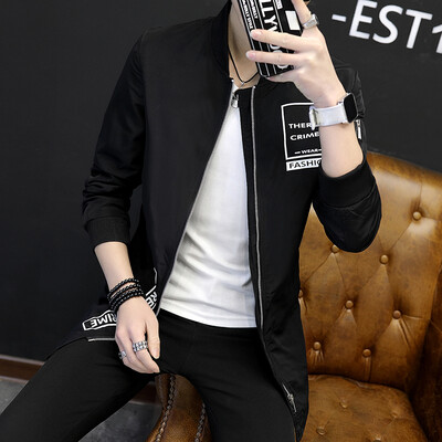 

2017 new young mens version of the long version of the mens jacket hipster blazer jacket male