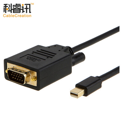 

КАБЕЛЬНОЕ СОЗДАНИЕ Mini DP to VGA-кабель к фонарику Подключение Macbook mini-displayport к VGA-сабвуферу к широковещательной телевизионной линии дисплея 0,9 метра черный CD0269