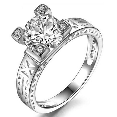 

Yoursfs® 18K Rose Gold Plated Eiffel Tower Fashion Ring Use Austrian Crystal Bridal Jewelry