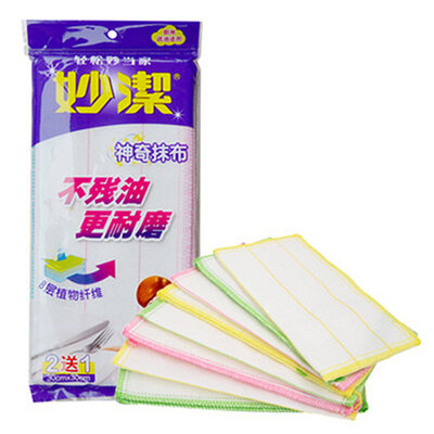 

Miaojie натурального волокна 8 слой салфетки ткань для стирки 3 части сильной адсорбции легко впитывать прочный