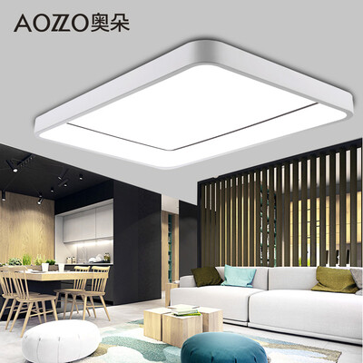 

Austrian ornaments (AOZZO) living room ceiling lamp Nordic simple lighting rectangular ceiling lamp living room bedroom balcony lighting 70 * 45CM class adjustable light 56W CL40957FJ