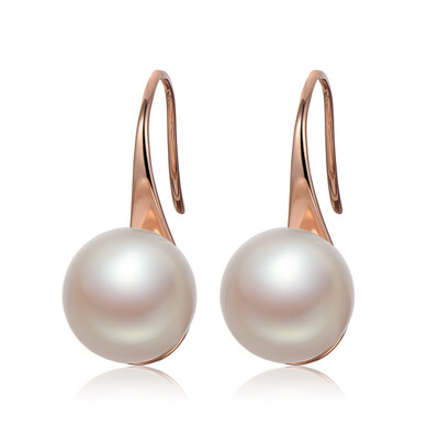 

Jingrun Pearl Shuyuan G18K gold set akoya sea water pearl earrings earrings earrings round 75-8mm