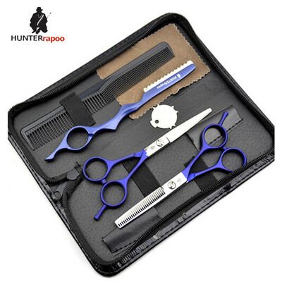 

HT9213 Japanese 440c stainless steel professional hairdressing scissors set for barberRazor & Thinning Shear Trimmer royal blue