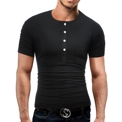 

Brand 2017 Fashion Male O-Neck Polo Shirt Man Solid Color Slim Polo Men XXXL