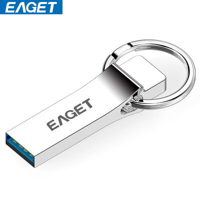 

EAGET U90 high-speed U disk all-metal dust shockproof computer car TV Universal U disk light gray