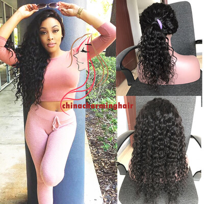 

Hot sale water Wave top grade 100 Human Hair lace front wig and Full lace wigs for black women Large Stock can ship immediately