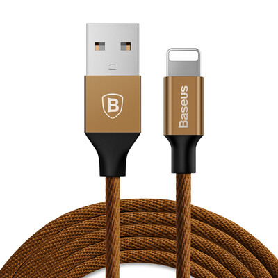 

Baseus Lightning cable for charging&data transfersuitable for iPhoneX 86s7plus5SEiPad12 metersbrown