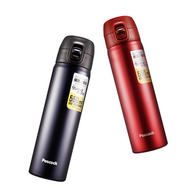 

Jingdong Supermarket] Japanese Peacock (Peacock) Stainless Steel Vacuum Insulation Cup One Touch Sheet Car Portable Bike Cover Light Insulation Cup Straight Water Cup AMW-40 (R