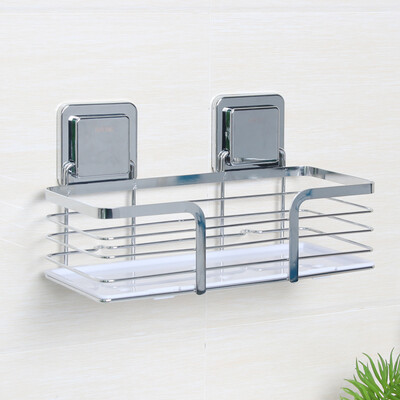 

Le stickers bathroom bathroom racks free punching stainless steel toilet storage rack wall-mounted strong seamless finishing hotel bathroom bath bathroom kitchen multi-purpose storage rack