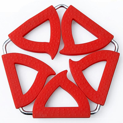 

New bridge Cenka placemat pot pad variable odd fun pot mat stainless steel silicone pad mat mat
