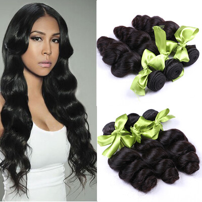 

9A Peruvian Virgin Hair 100 Human Hair Products Peruvian Loose Wave 4 Bundles Deals Peruvian Loose Weave Human Hair Extensions