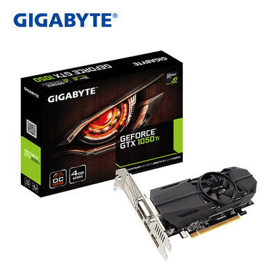 

Гигабайт (GIGABYTE) GTX 1050Ti OC Низкий профиль 4G 1303-1442MHz / 7008MHz 4G / 128bit GDDR5 графическая карта
