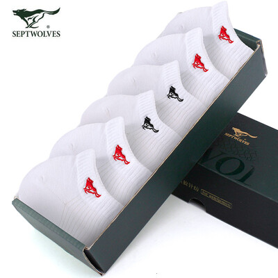 

Seven wolves boat socks men&39s socks spring&summer shallow mouth sports socks sweat perspiration casual socks 6 double white code D0014