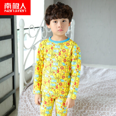 

Antarctic Nanjiren children underwear men&women autumn&winter soft skin warm cashmere warm underwear Qiuyi Qiutu suit zoo 120