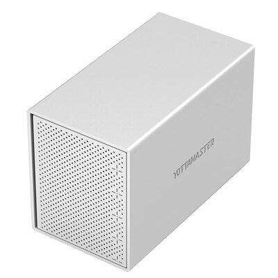 

YottaMaster PS500C3 3,5-дюймовый шкаф для жестких дисков Type-C SATA3.0 последовательный настольный жесткий диск шкаф для хранения алюминия алюминиевый пятидверный жесткий диск поддержка 10TB жесткий диск серебристый
