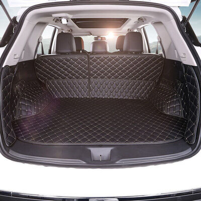 

Huashi Honda CRV trunk mat 17 new crv full surrounded by car leather trunk mat crv special tail box mat crv modified interior accessories 6 piece set business black