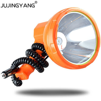 

12v 1000m fishing lamp 50W LED light Vehicle - mounted LED searchlightSuper bright portable spotlight for campingcarhunting