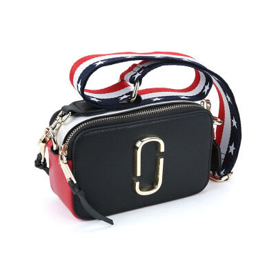 

Viney leather handbags autumn&winter fashion shoulder bag female mini camera bag wide shoulder strap contrast color Messenger bag ladies bag small square bag upgrade models white red collision