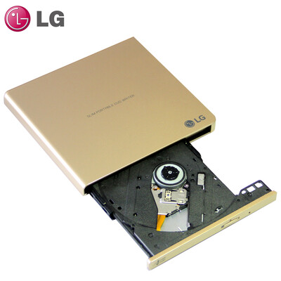 

LG 8x USB20 interface external DVD drive burner rose gold compatible with windows 8&MAC operating system GP65NG60