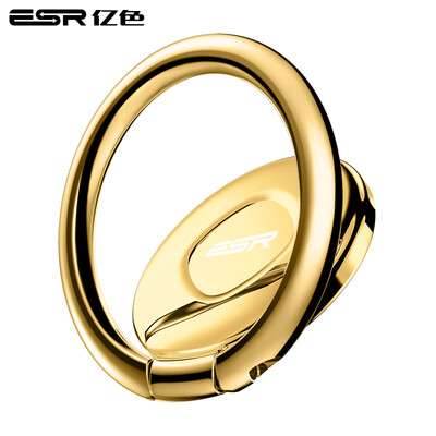 

ESR mobile phone bracket finger buckle car bracket lazy stent Apple Andrews flat universal bracket zinc alloy magnetic stent - champagne gold