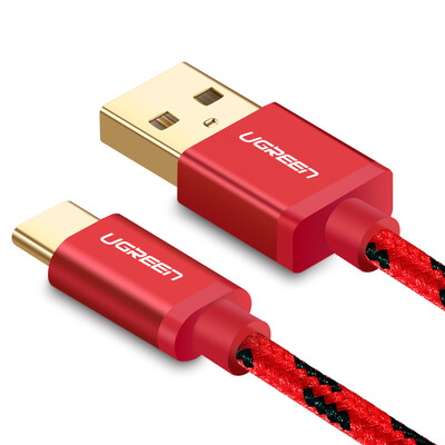 

Green Union Type-C data cable fast charge mobile phone charging line Andrews USB adapter charger power cord support Huawei P9 glory millet 65 music as 15 meters 40485 red