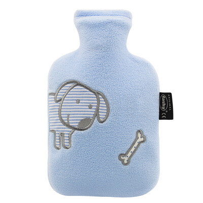 

FASHY 08L PVC Material Blue 6505 Suede Cartoon Puppy Embroidered Pattern Jacket Hot Water Bottle