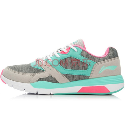 

Li Ning (подкладка) ACGK048-2 женская обувь повседневная обувь новая городская обувь для здоровья низкая, чтобы помочь носить демпфирующие туфли кроссовки микро-хрусталь серый / попугай зеленый 38