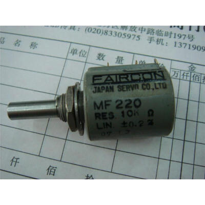 

TYPE MF220D 10K multi-turn wirewound potentiometers