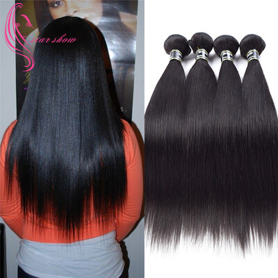 

7A Grade Straight Brazilian Virgin Hair 4 Bundles Straight Hair Великолепный комплект Bundle Shedding Free Mink Luster