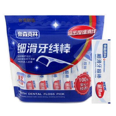 

Nice&Caring Thin Floss Stick 100 sticks bag