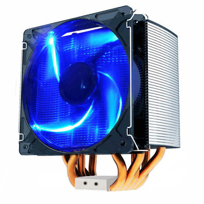 

Разгон 3 (PCCOOLER) замороженного радиатора процессора S126 (вентилятор синего света 12CM / смарт-микрофон / многоплатформенная / 5 тепловая труба / с силиконовой смазкой)