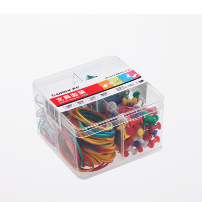 

Cox stationery set 5 ticket holder 29mm paper clip rubber band nail B3645 random colors