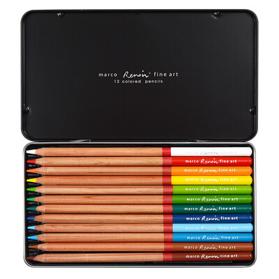 

Marco Reno A series of theme color lead landscape theme 12 color pencil color pen color lead iron box box 3100-12TN FJ