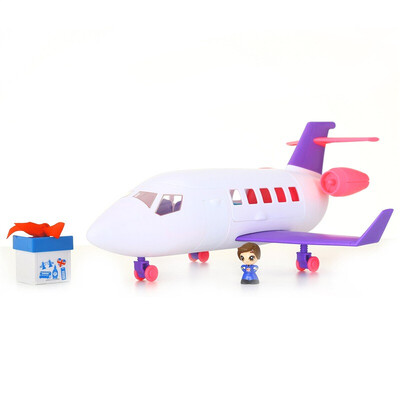 

Gift Global Gift Box Boys Girls Every Family Children Toys Puzzle DIY Assembling Scenes Dolls Toys Toys Birthday Gifts Private Airplane Set 41508